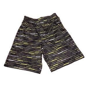 Healthtex Black and Yellow Athletic Shorts with Elastic Waistband